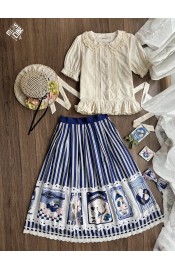 Miss Point Apple Double Lily Mushroom Skirt(Reservation/3 Colours/Full Payment Without Shipping)